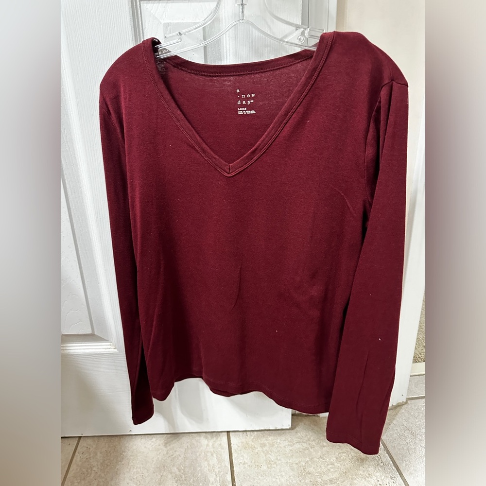 Long sleeve shirt - maroon